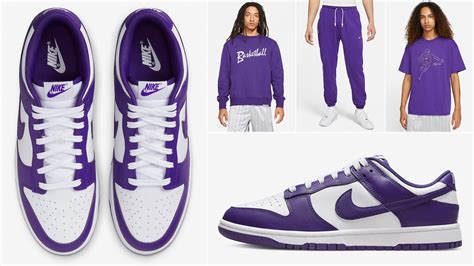 dunk low championship purple outfit